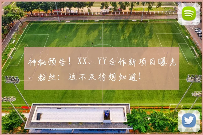 神秘预告！XX、YY合作新项目曝光，粉丝：迫不及待想知道！